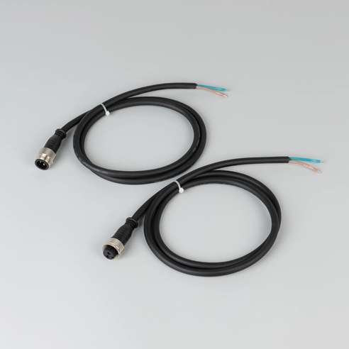 Коннектор питания ARL-LINE-1000-2pin (24-48V) (Arlight, IP67 Пластик, 3 года)