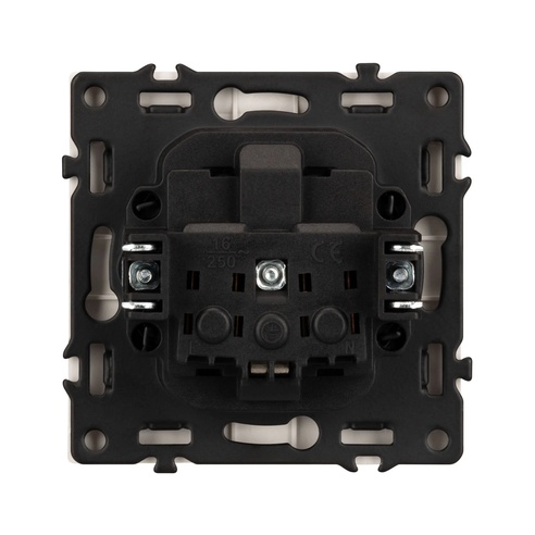 Механизм розетки влагозащищённый SCT-NOBE-MCP-SFPL-IS (230V, 16A) (Arlight, Никель)