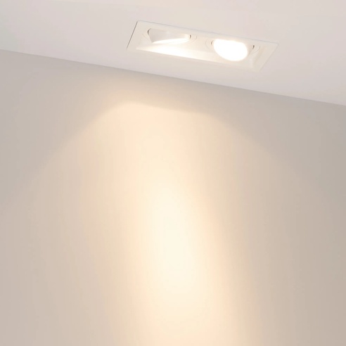 Светильник MS-VORTEX-BUILT-S170x90-2x12W Warm3000 (WH-WH, 20 deg, 230V) (Arlight, IP20 Металл, 5 лет)