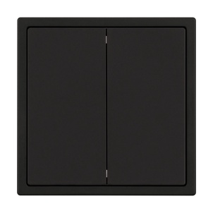 Механизм звонкового выключателя двухклавишный SWT-NOBE-MKR2-SFPL-BK (230V, 10A) (Arlight, Черный оникс)