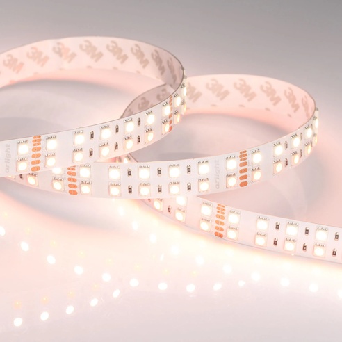 Лента светодиодная RT 2-5000 24V RGB-Day 2x2 (5060, 720 LED, LUX) (Arlight, 32 Вт/м, IP20)