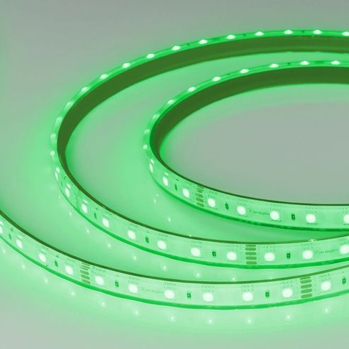 Лента светодиодная герметичная RTW-PFS-B60-13mm 24V RGB (14.4 W/m, IP68, 5060, 5m) (Arlight, 14.4 Вт/м, IP68)