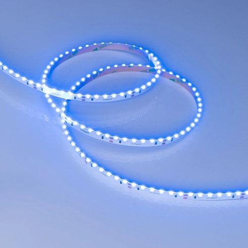 Лента светодиодная RS-S120-8mm 24V Blue (9.6 W/m, IP20, 3014, 5m) (Arlight, боковое свечение)