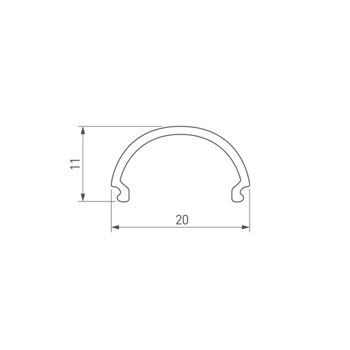 Экран SL-LINE-2011-2000 Round OPAL (Arlight, Пластик)