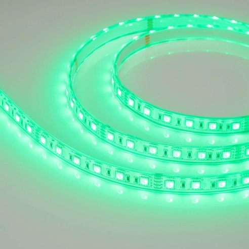 Лента светодиодная герметичная RTW-PU-B60-12.5mm 24V RGB (14.4 W/m, IP68, Wire 2m, 5m) (Arlight, -)