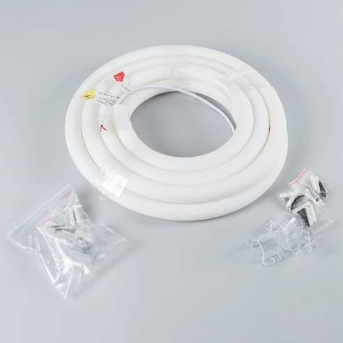 Лента светодиодная герметичная MOONLIGHT-SIDE-A336-D25mm 24V Warm3000 360deg (14.4 W/m, IP65, 2835, 5m, wire x2) (Arlight, Вывод боковой, 3 года)