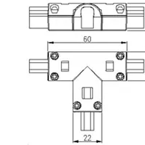 Соединитель тройной ARL-CLEAR-Mini-2x90 (16x8mm) (Arlight, Металл)