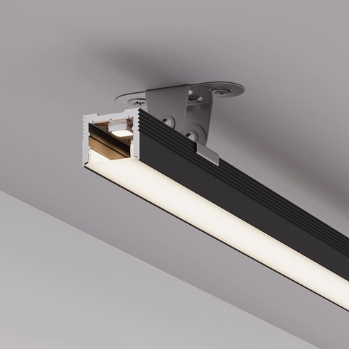 Профиль SL-SLIM-H13M-3000 BLACK (BY) (Arlight, Алюминий)