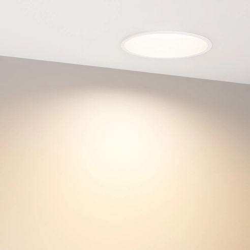 Светильник MS-BREEZE-BUILT-R125-16W Warm3000 (WH, 90 deg, 230V) (Arlight, IP20 Металл, 5 лет)