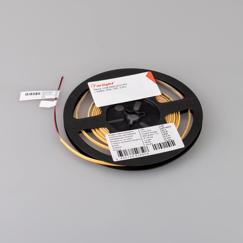 Лента светодиодная COB-X420-4mm 24V Day4000 (10 W/m, IP20, CSP, 5m) (Arlight, узкая)
