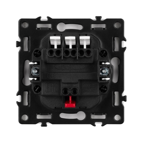 Механизм выключателя трехклавишный непроходной SWT-NOBE-MK03-SFPL-WH (230V, 10A) (Arlight, Белый кварц)
