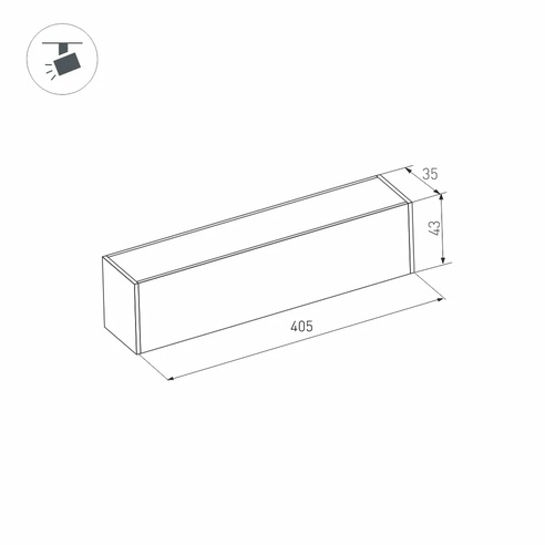 Светильник MAG-FLAT-45-L405-12W Warm3000 (BK, 100 deg, 24V, DALI) (Arlight, IP20 Металл, 3 года)