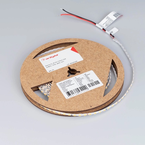 Лента светодиодная UL-A140-3.5mm 24V Warm2700 (6 W/m, IP20, 2835, 5m) (Arlight, узкая)
