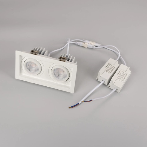 Светильник MS-VORTEX-BUILT-S170x90-2x12W Day4000 (WH-WH, 40 deg, 230V) (Arlight, IP20 Металл, 5 лет)