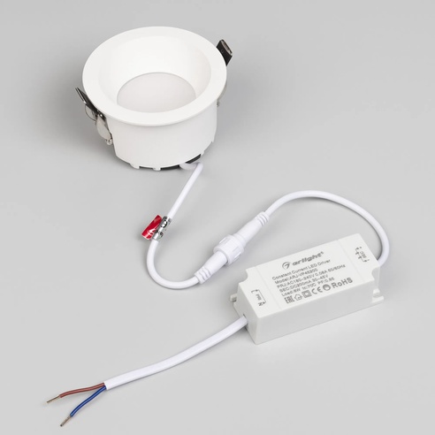 Светильник MS-DROP-BUILT-R84-8W Warm2700 (WH, 85 deg, 230V) (Arlight, IP54 Металл, 5 лет)