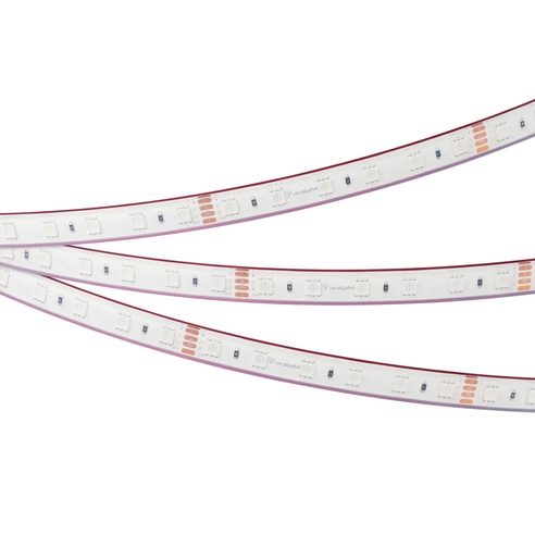 Лента светодиодная герметичная RTW-PFS-B60-13mm 24V RGB (14.4 W/m, IP68, 5060, 5m) (Arlight, 14.4 Вт/м, IP68)