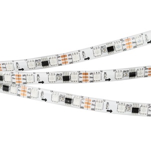 Лента светодиодная SPI-5000SE-5060-60 12V Cx3 RGB (10mm, 14.4W/m, IP65) (Arlight, Закрытый, IP65)