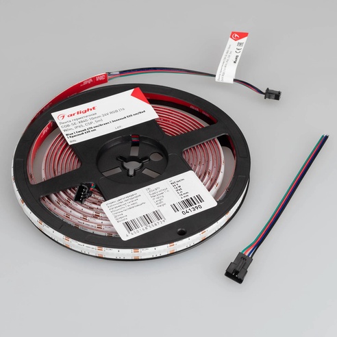Лента светодиодная герметичная COB-SE-X840-10mm 24V RGB (16 W/m, IP65, CSP, 5m) (Arlight, -)