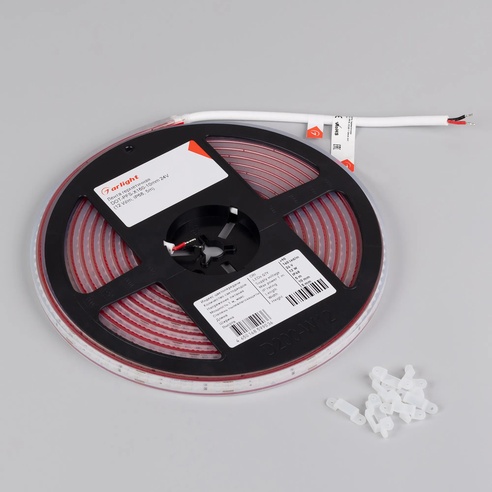 Лента герметичная DOT-PFS-X160-10mm 24V White6000 (12 W/m, IP68, 5m) (Arlight, 5 лет)