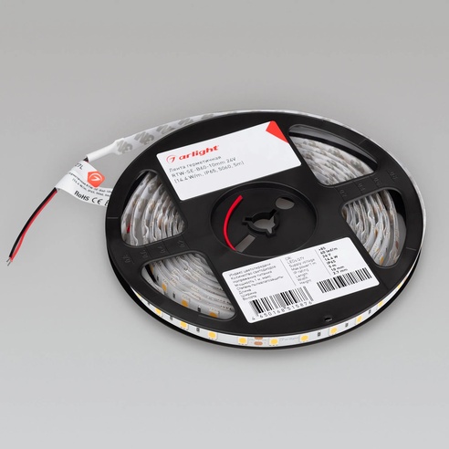Лента светодиодная герметичная RTW-SE-B60-10mm 24V Warm3000 (14.4 W/m, IP65, 5m) (Arlight, -)