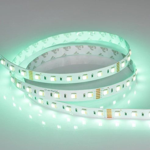 Лента светодиодная RT 2-5000 24V RGBW-MIX 12mm (5060-One, 60 LED/m, LUX) (Arlight, 20 Вт/м, IP20)