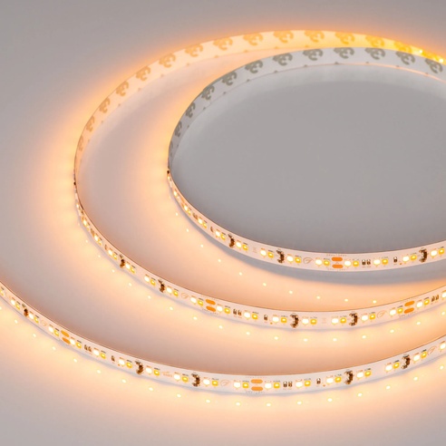 Лента светодиодная RT-A168-10mm 24V Dim-To-Warm (14.4 W/m, IP20, 2835, 5m) (Arlight, Dim-To-Warm)