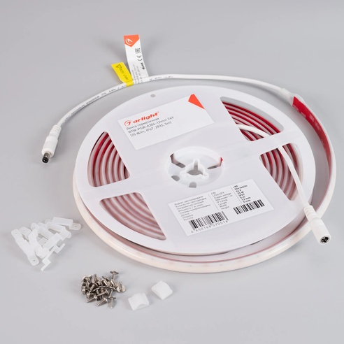 Лента светодиодная герметичная RTW-PSW-A304-12mm 24V Warm3000 (25 W/m, IP67, 2835, 5m) (Arlight, 5 лет)