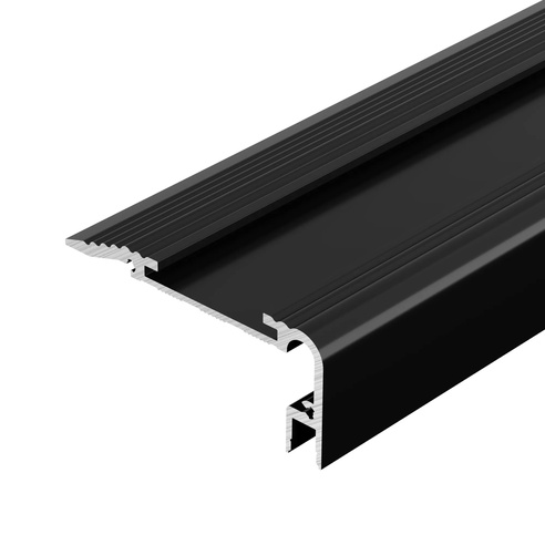 Профиль STAIR-W60-2000 ANOD BLACK (Arlight, Алюминий)