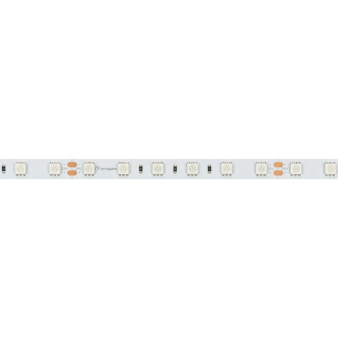 Лента светодиодная RT-B60-10mm 24V Yellow (14.4 W/m, IP20, 5060, 5m) (Arlight, 14.4 Вт/м, IP20)