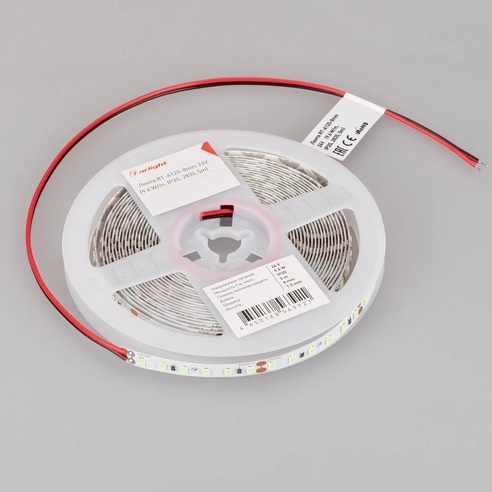 Лента светодиодная RT-A120-8mm 24V Tiffany (9.6 W/m, IP20, 2835, 5m) (Arlight, -)