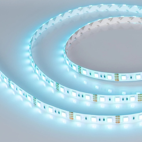 Лента светодиодная RTW 2-5000SE 12V RGB 2x (5060, 300 LED, LUX) (Arlight, 14.4 Вт/м, IP65)