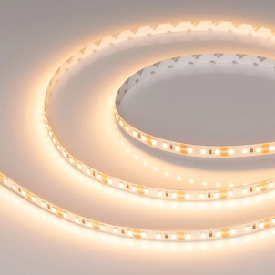 Лента светодиодная RT-A120-8mm 12V Warm2400 (14.4 W/m, IP20, 2835, 5m) (Arlight, Открытый)