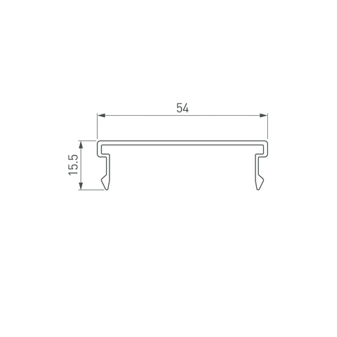 Экран SL-LINIA55-FANTOM-EDGE-2000 Frost (Arlight, Пластик)