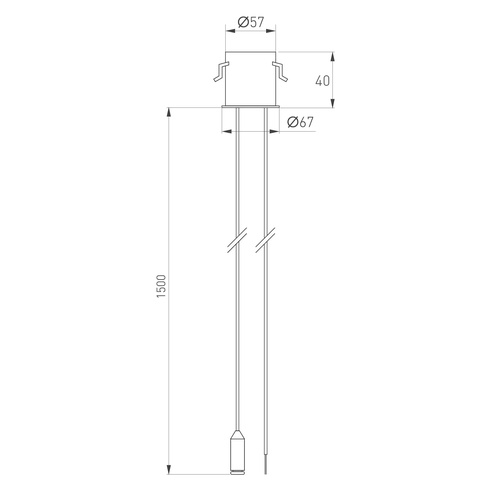 Потолочная чаша MAG-ORIENT-CANOPY-BUILT-POWER-L1500 (BK) (Arlight, Металл)