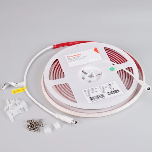 Лента светодиодная герметичная RTW-PSW-A308-12mm 24V Warm3000 (14 W/m, IP67, 2835, 5m) (Arlight, 5 лет)