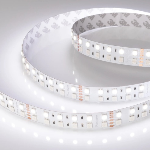 Лента светодиодная RT 2-5000 24V RGB-White 2x2 (5060, 720 LED, LUX) (Arlight, 32 Вт/м, IP20)