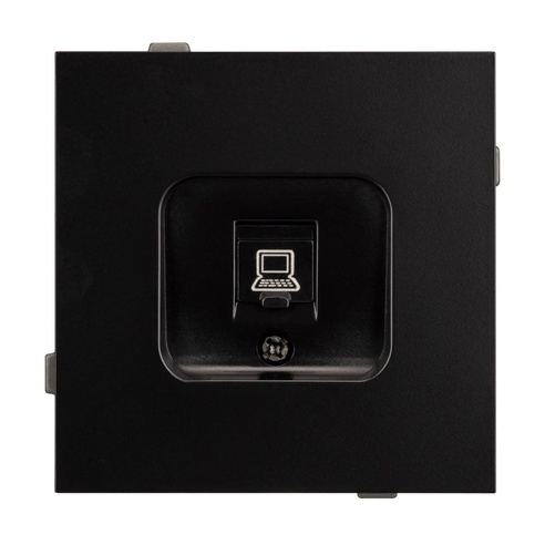Механизм компьютерной розетки SCT-TENDO-MPC1-PL-BK (RJ-45, CAT6) (Arlight, -)