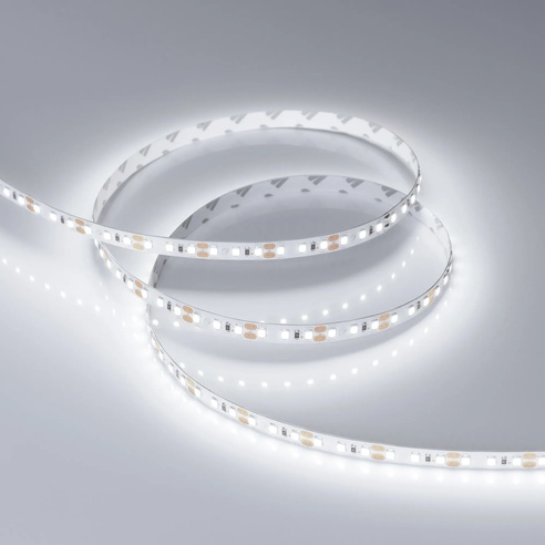 Лента светодиодная RT-A120-8mm 12V White6000 (9.6 W/m, IP20, 2835, 5m) (Arlight, Открытый)