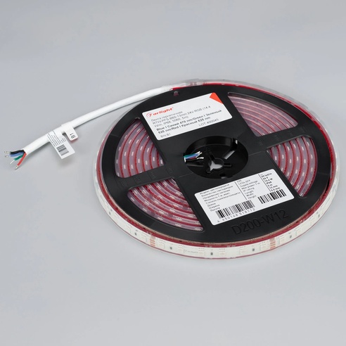 Лента светодиодная герметичная RTW-PFS-B60-13mm 24V RGB (14.4 W/m, IP68, 5060, 5m) (Arlight, 14.4 Вт/м, IP68)