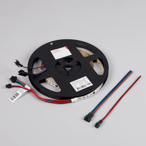 Лента светодиодная SPI-A120-10mm 24V Warm3000-PX6-BPT (11 W/m, IP20, 2835, 5m) (Arlight, бегущий огонь)