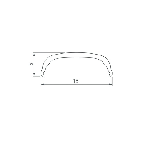 Экран ARH-BENT-W18-2000 BLACK (Arlight, Пластик)