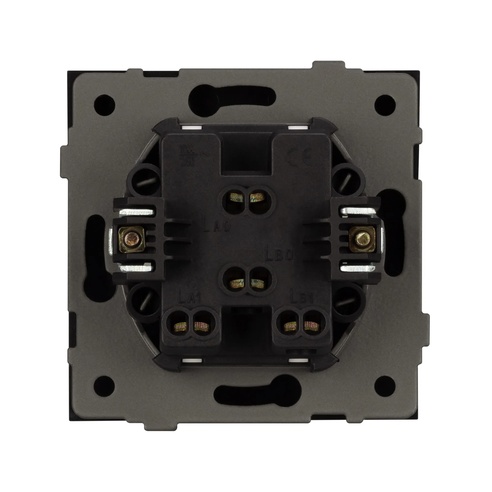 Механизм выключателя двухклавишный непроходной SWT-TENDO-MK02-PL-GR (230V, 10A) (Arlight, -)