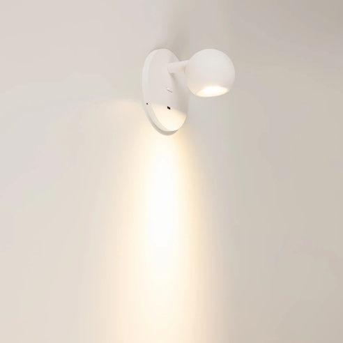 Светильник SP-OTTORI-WALL-CHARGE-6W Warm3000 (WH, 30 deg, 230V, USB-C) (Arlight, IP20 Металл, 3 года)