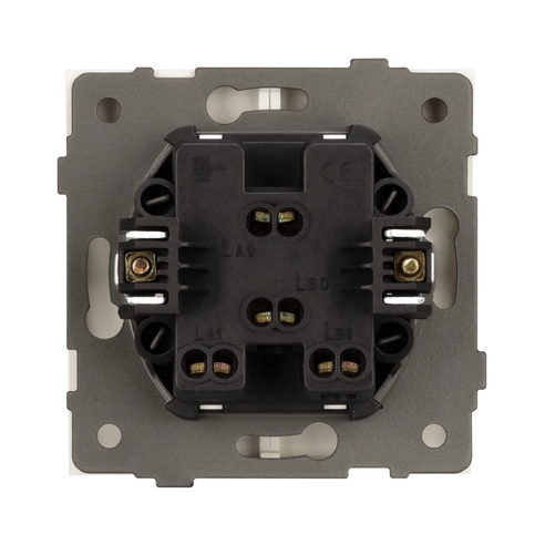Механизм выключателя двухклавишный непроходной SWT-TENDO-MK02-PL-GD (230V, 10A) (Arlight, -)