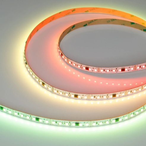 Лента светодиодная SPI-A120-10mm 24V RGB-PX6-BPT (23 W/m, IP20, 2835, 5m) (Arlight, бегущий огонь)