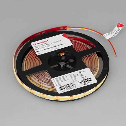 Лента светодиодная герметичная COB-SE-X640-10mm 24V White-MIX (23 W/m, IP65, CSP, 5m) (Arlight, Изменяемая ЦТ)