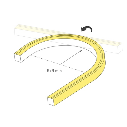 Лента светодиодная герметичная MOONLIGHT-TOP-U-A156-13x12mm 24V Warm2200 (11 W/m, IP67, 5m, wire x2) (Arlight, Вывод боковой, 3 года)
