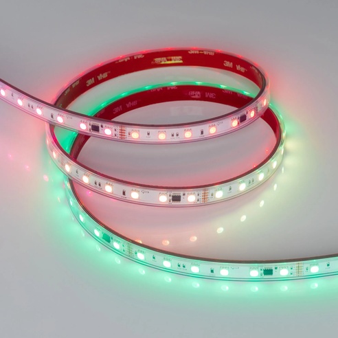 Лента светодиодная герметичная DMX-PFS-B60-12mm 24V RGB-PX6 (14 W/m, IP68, 5060, 5m) (Arlight, -)