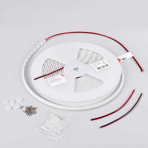 Лента светодиодная герметичная MICROLED-PW-M288-10mm 24V Warm2700 (12 W/m, IP66, 2216, 5m) (Arlight, 5 лет)