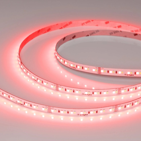 Лента RT-A168-10mm 24V RGBW-Warm (20 W/m, IP20, 5m) (Arlight, высок.эфф.150 лм/Вт)